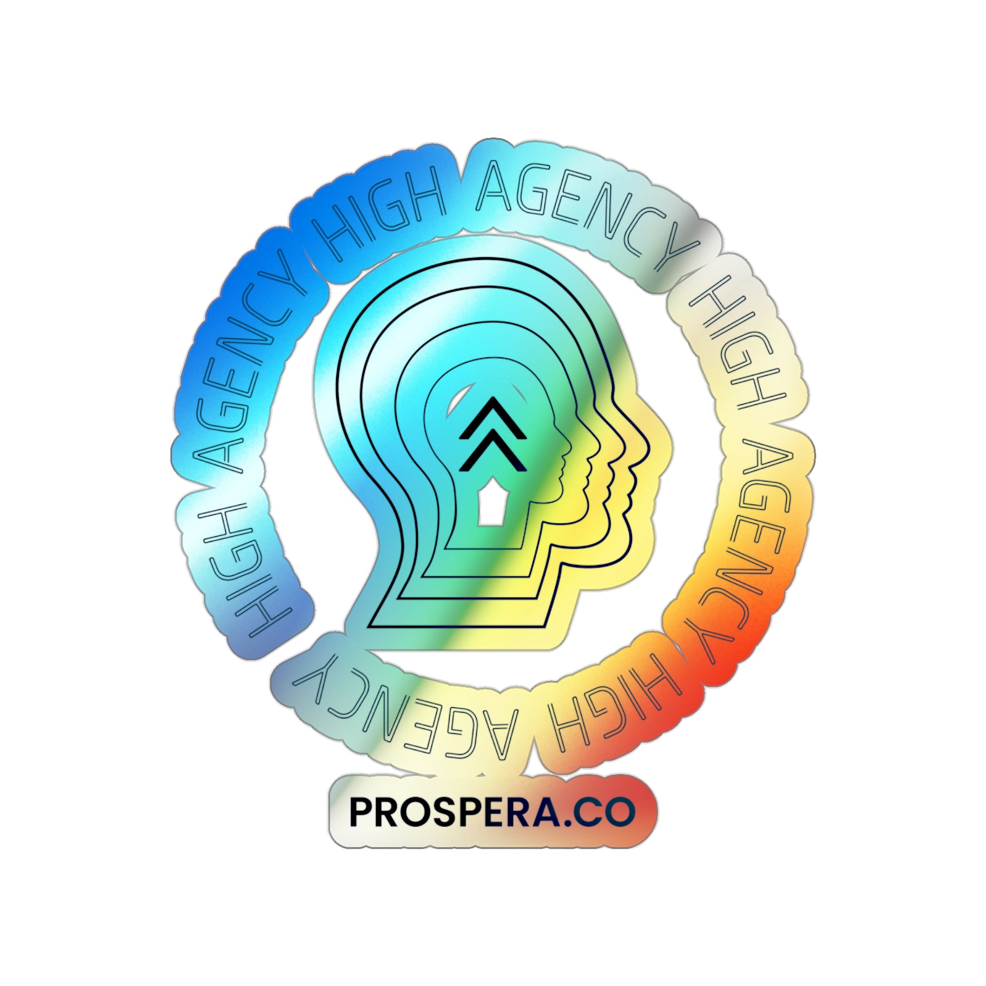 "High-Agency" Holographic Sticker