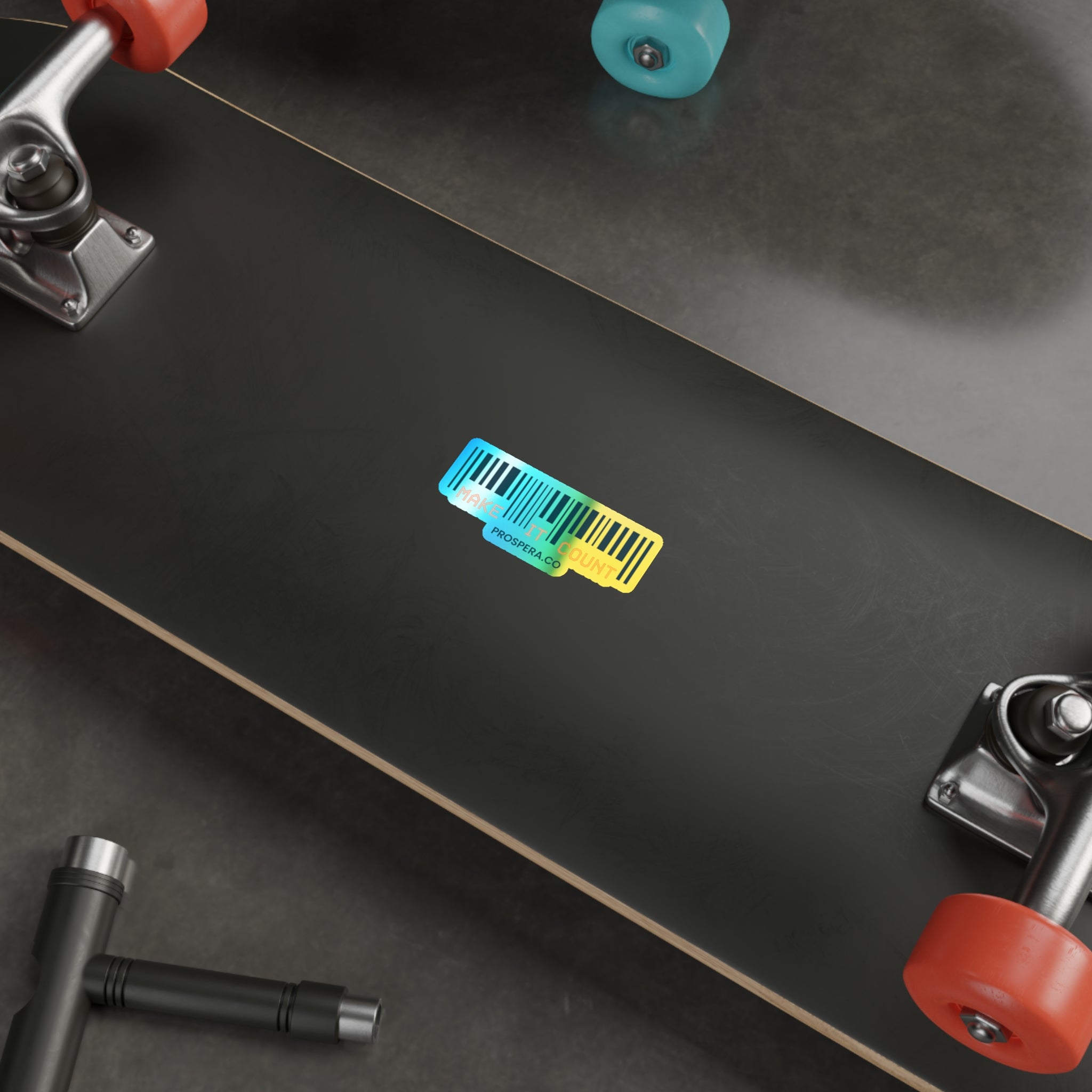 "Make It Count" Holographic Sticker
