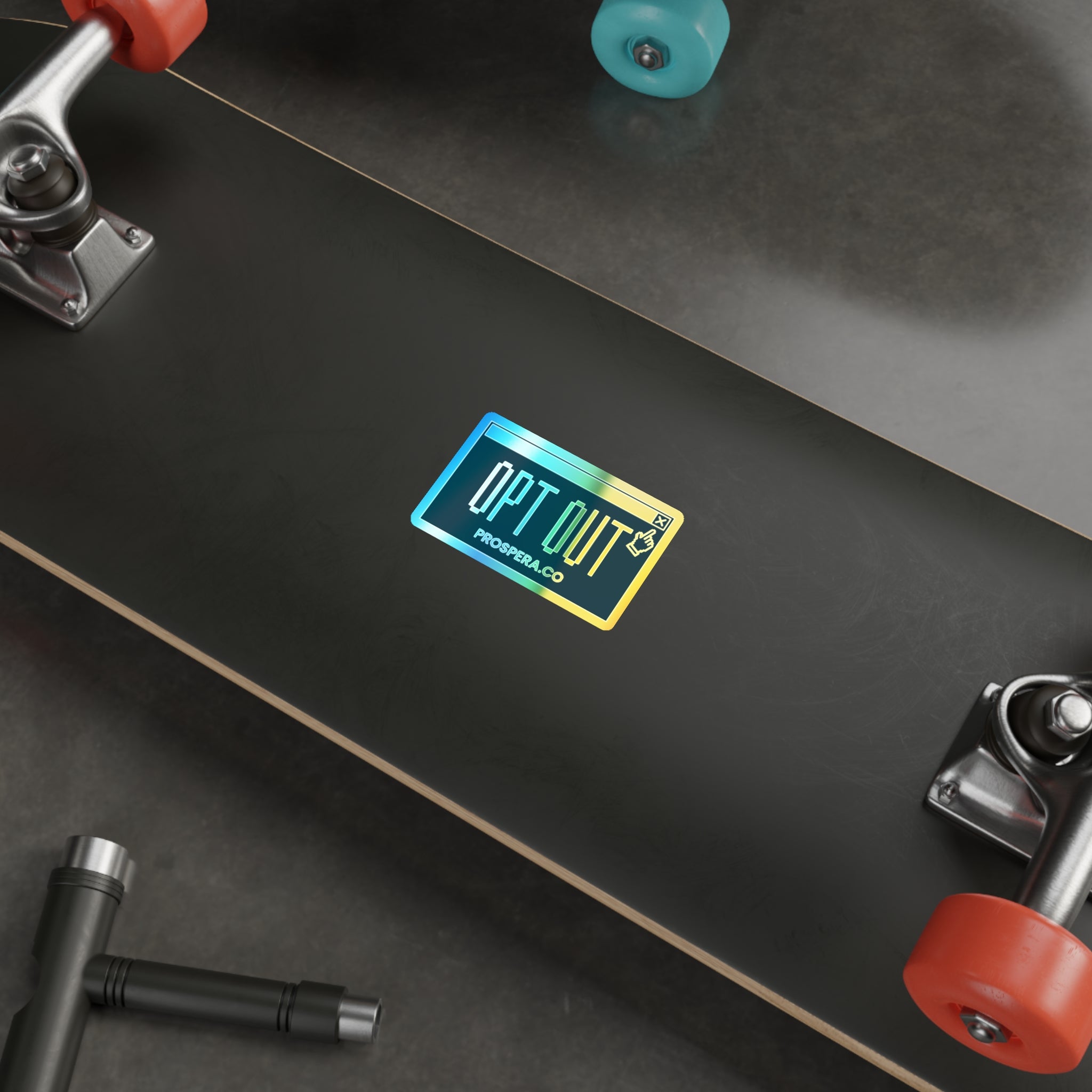 "Opt Out" Holographic Sticker