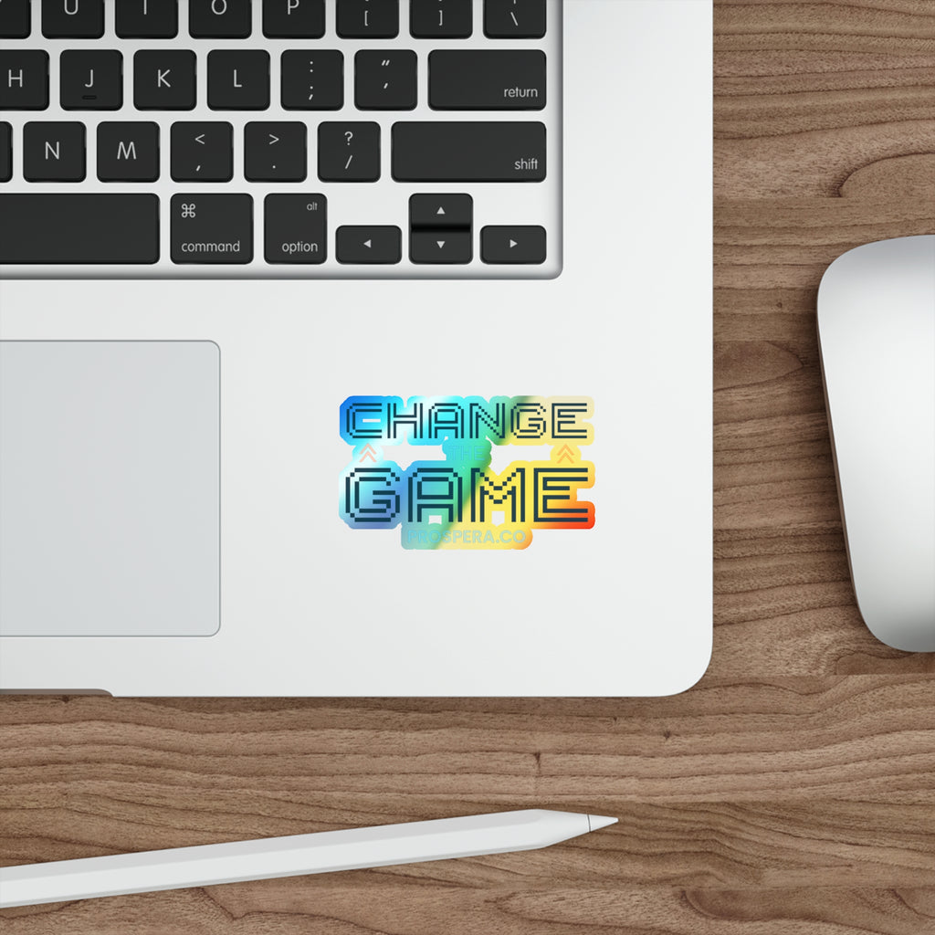 "Change the Game" Holographic Sticker